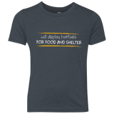 T-Shirts Vintage Navy / YXS Deploying Hotfixes For Food And Shelter Youth Triblend T-Shirt