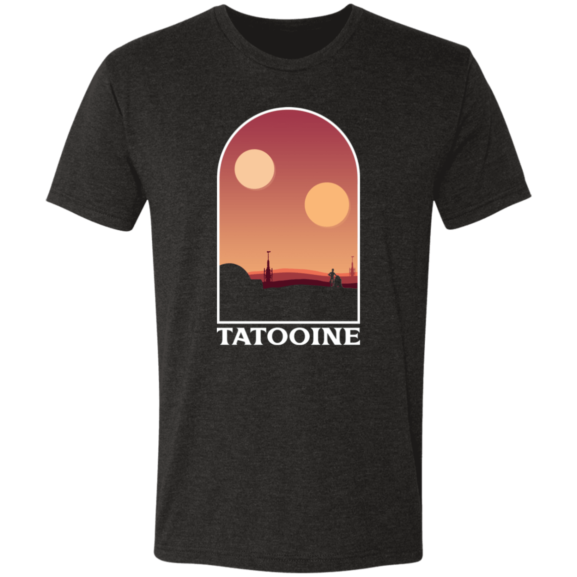 T-Shirts Vintage Black / S Desert Plants Men's Triblend T-Shirt