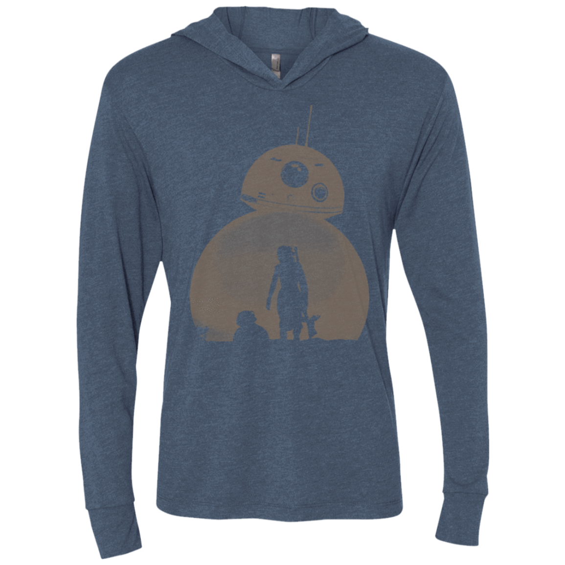 T-Shirts Indigo / X-Small Desert Triblend Long Sleeve Hoodie Tee