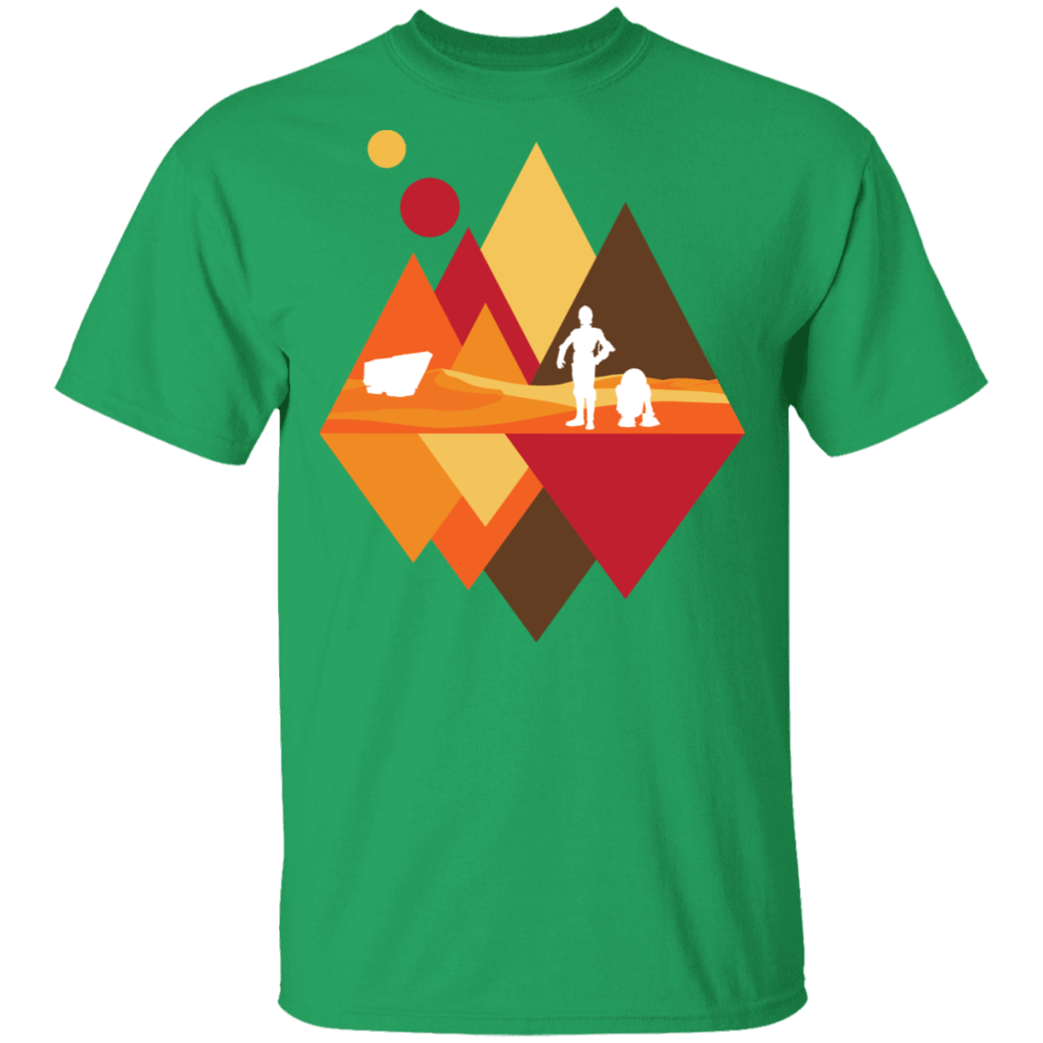 T-Shirts Irish Green / S Desert View T-Shirt