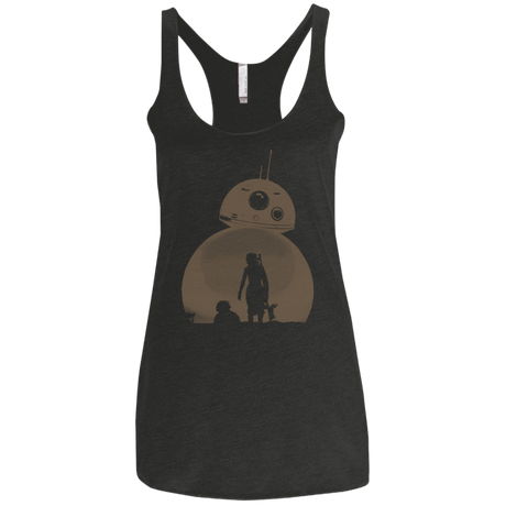 T-Shirts Vintage Black / X-Small Desert Women's Triblend Racerback Tank