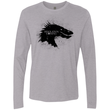 T-Shirts Heather Grey / Small Desolation is Coming Men's Premium Long Sleeve