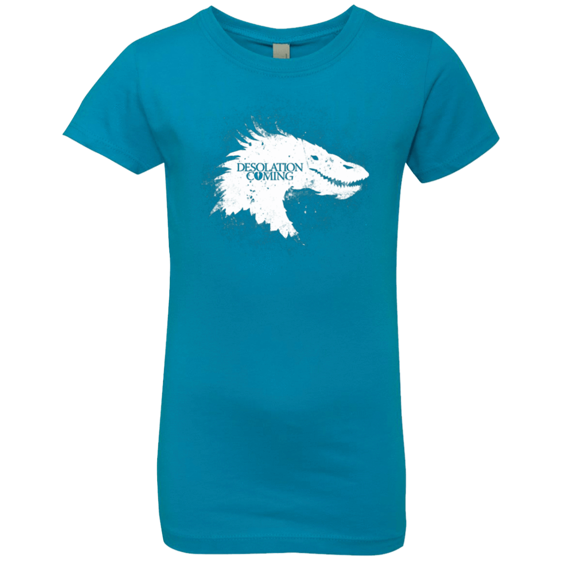 T-Shirts Turquoise / YXS Desolation is Coming white Girls Premium T-Shirt