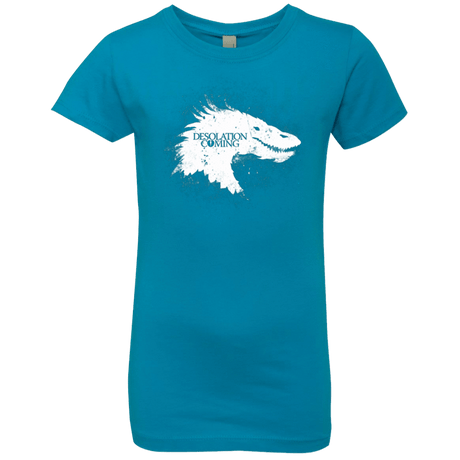 T-Shirts Turquoise / YXS Desolation is Coming white Girls Premium T-Shirt
