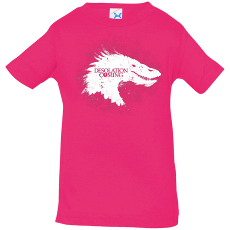 T-Shirts Hot Pink / 6 Months Desolation is Coming white Infant Premium T-Shirt