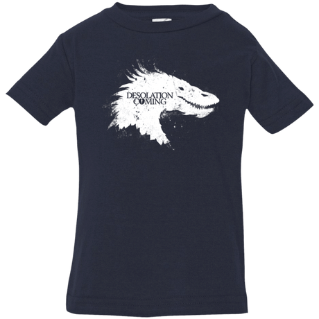 T-Shirts Navy / 6 Months Desolation is Coming white Infant Premium T-Shirt