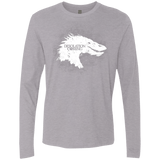 T-Shirts Heather Grey / Small Desolation is Coming white Men's Premium Long Sleeve