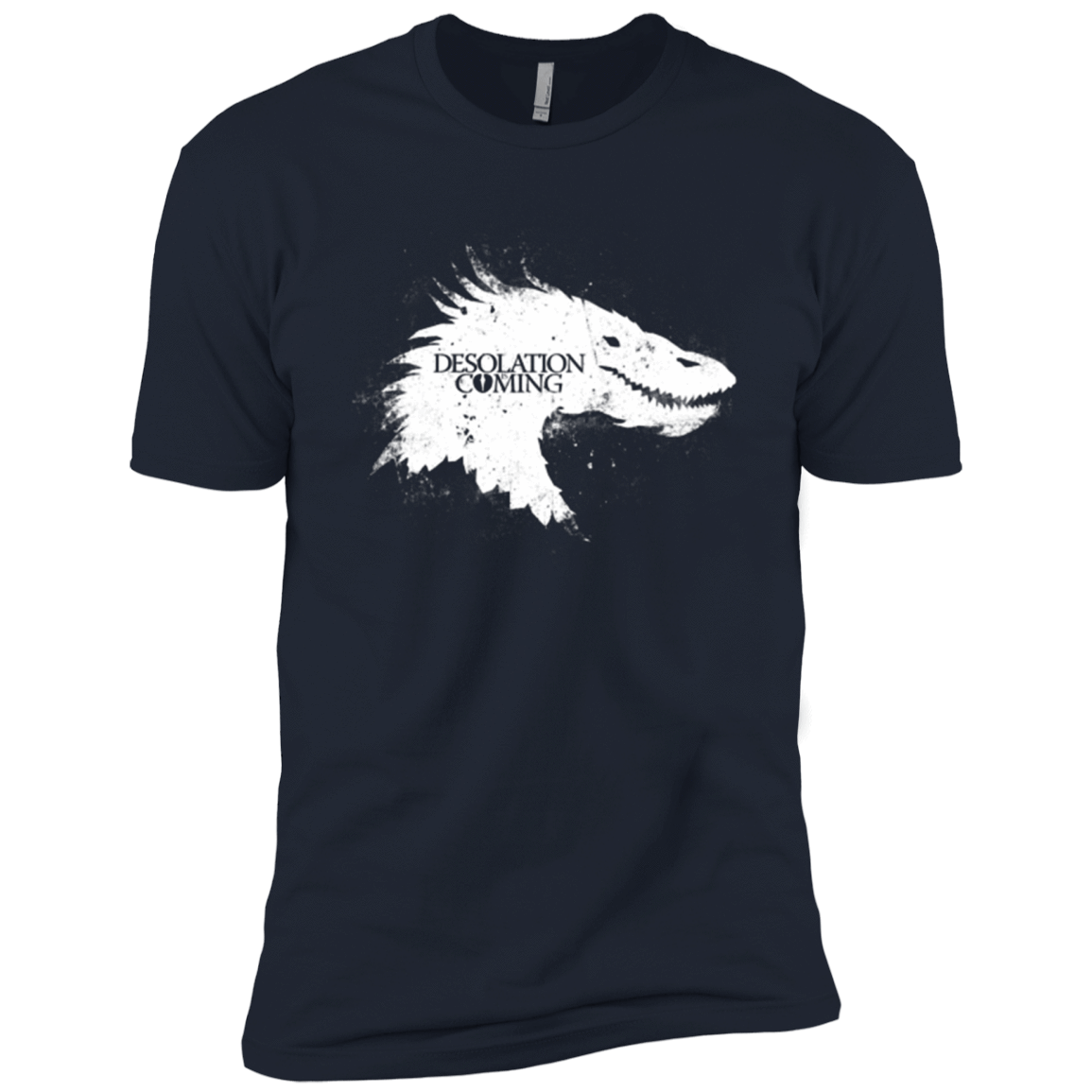 T-Shirts Midnight Navy / X-Small Desolation is Coming white Men's Premium T-Shirt