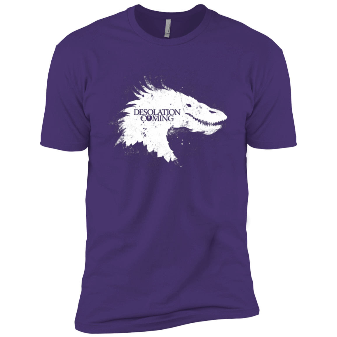 T-Shirts Purple / X-Small Desolation is Coming white Men's Premium T-Shirt