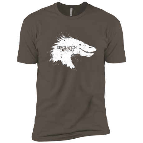 T-Shirts Warm Grey / X-Small Desolation is Coming white Men's Premium T-Shirt