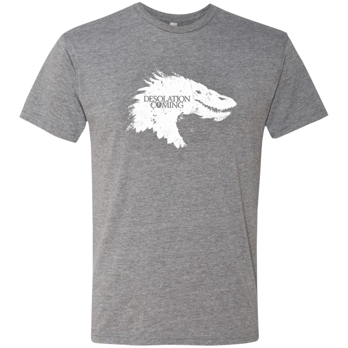 T-Shirts Premium Heather / Small Desolation is Coming white Men's Triblend T-Shirt
