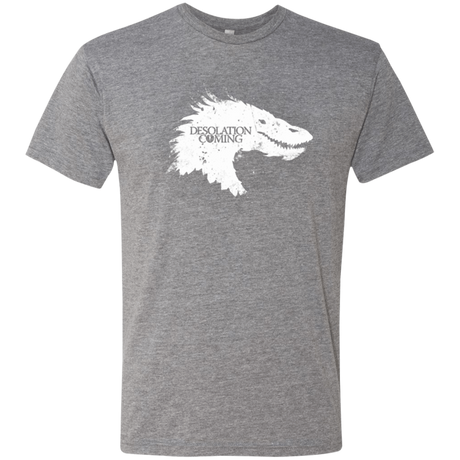 T-Shirts Premium Heather / Small Desolation is Coming white Men's Triblend T-Shirt