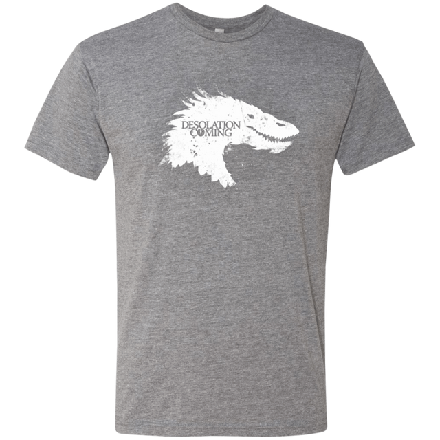T-Shirts Premium Heather / Small Desolation is Coming white Men's Triblend T-Shirt