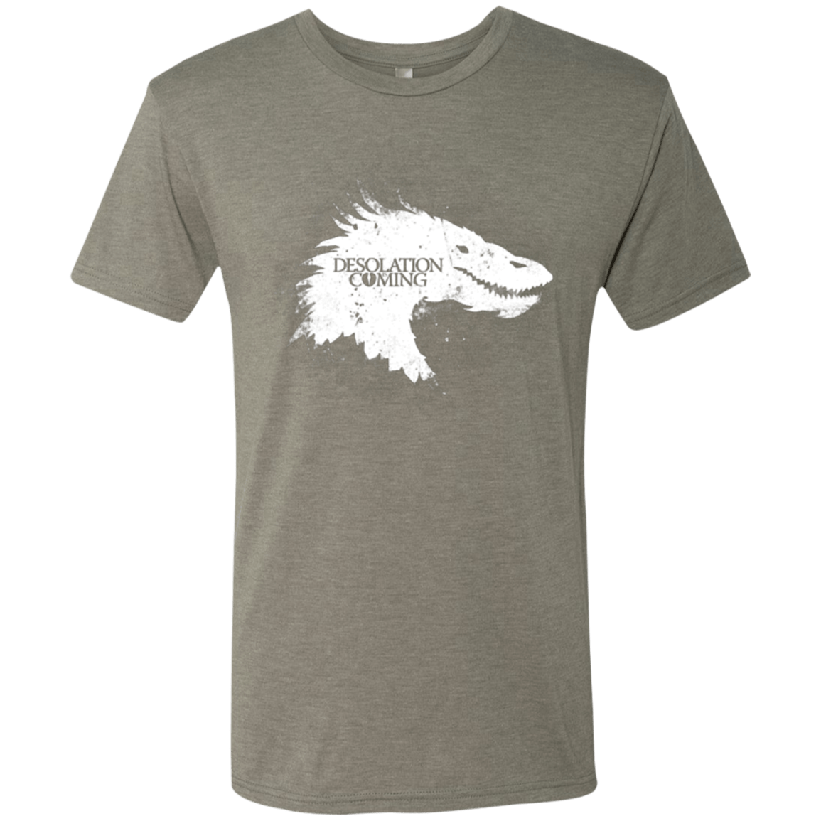 T-Shirts Venetian Grey / Small Desolation is Coming white Men's Triblend T-Shirt