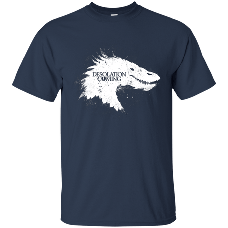 T-Shirts Navy / Small Desolation is Coming white T-Shirt
