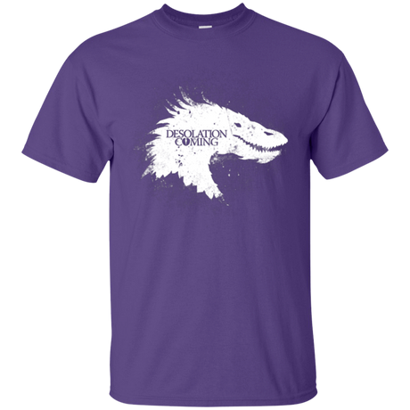 T-Shirts Purple / Small Desolation is Coming white T-Shirt