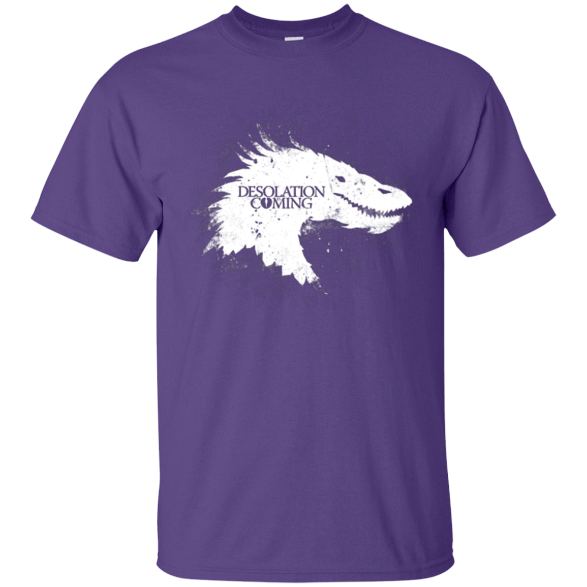 T-Shirts Purple / Small Desolation is Coming white T-Shirt