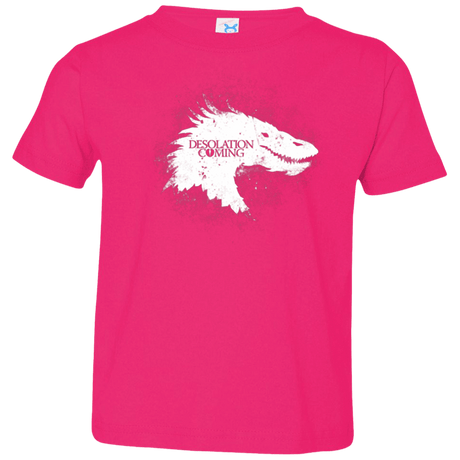 T-Shirts Hot Pink / 2T Desolation is Coming white Toddler Premium T-Shirt