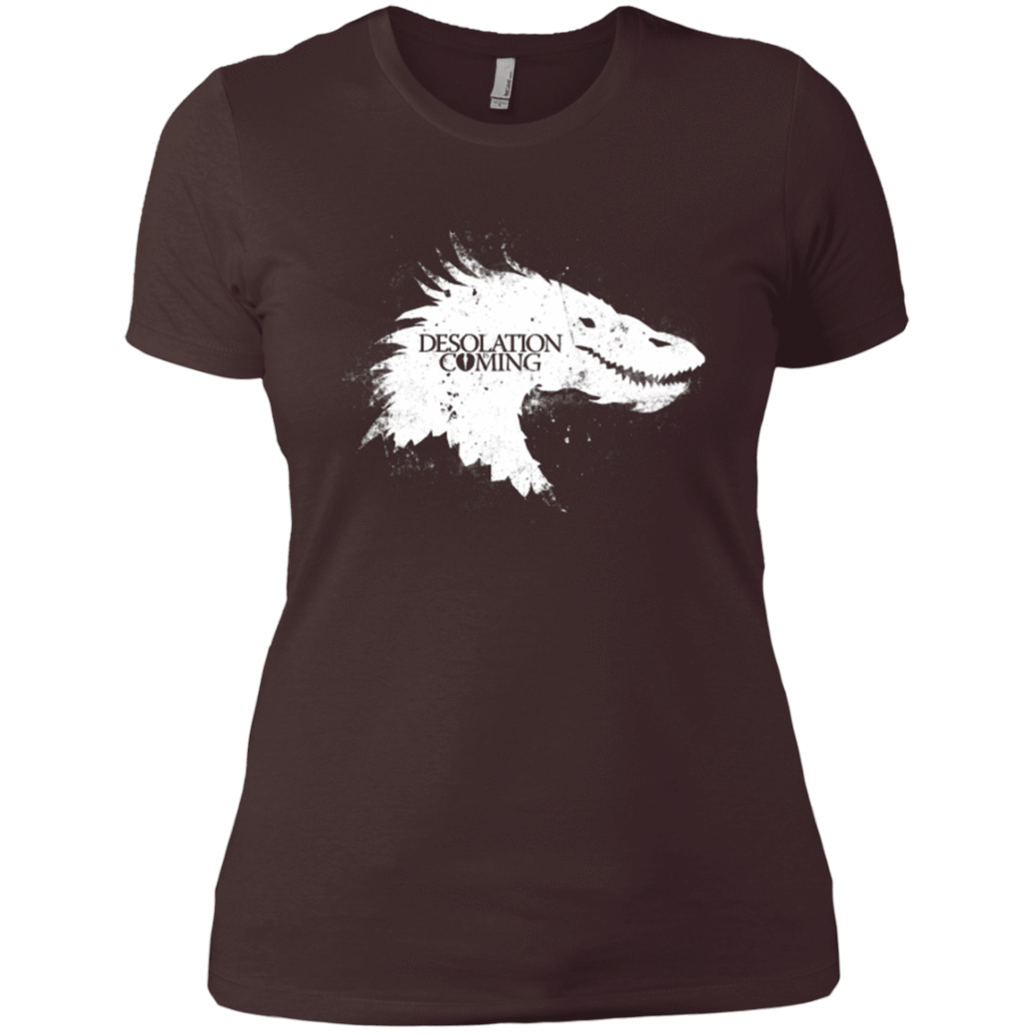 T-Shirts Dark Chocolate / X-Small Desolation is Coming white Women's Premium T-Shirt