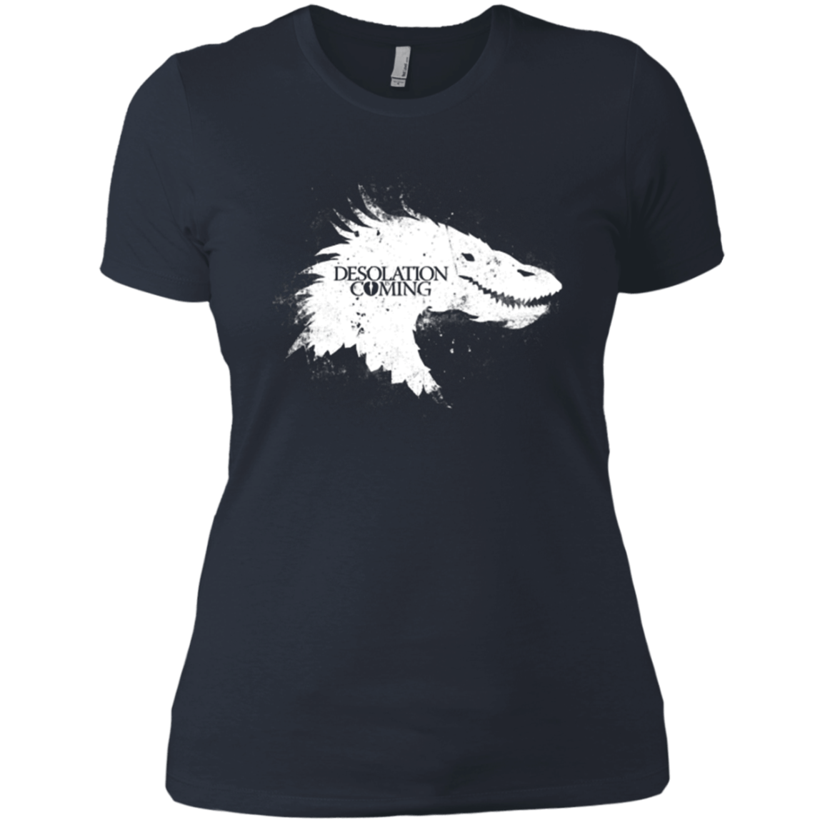 T-Shirts Indigo / X-Small Desolation is Coming white Women's Premium T-Shirt
