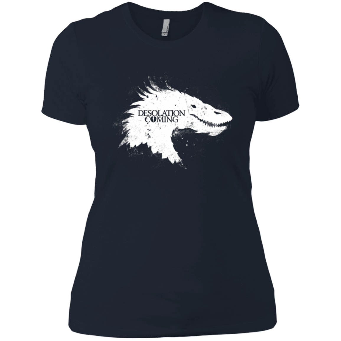 T-Shirts Midnight Navy / X-Small Desolation is Coming white Women's Premium T-Shirt