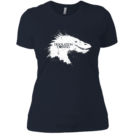 T-Shirts Midnight Navy / X-Small Desolation is Coming white Women's Premium T-Shirt