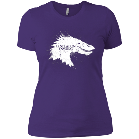T-Shirts Purple / X-Small Desolation is Coming white Women's Premium T-Shirt