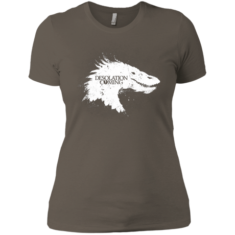 T-Shirts Warm Grey / X-Small Desolation is Coming white Women's Premium T-Shirt