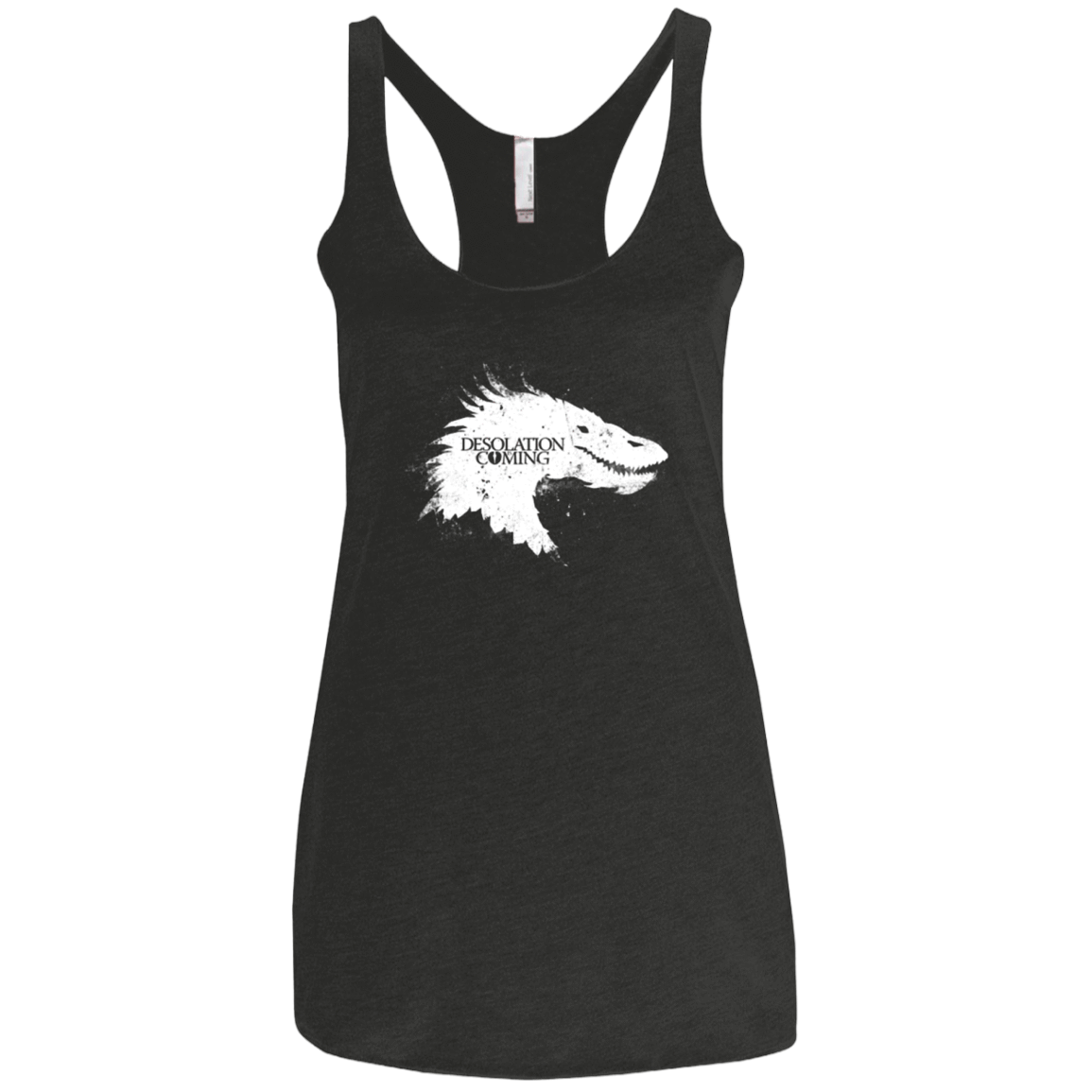 T-Shirts Vintage Black / X-Small Desolation is Coming white Women's Triblend Racerback Tank