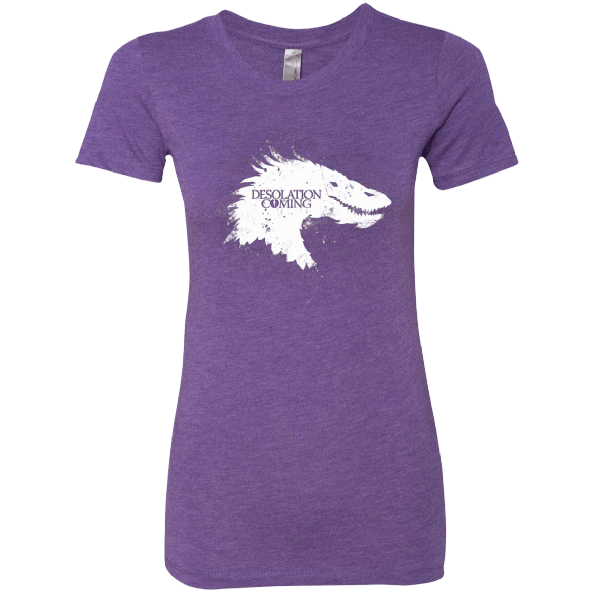 T-Shirts Purple Rush / Small Desolation is Coming white Women's Triblend T-Shirt
