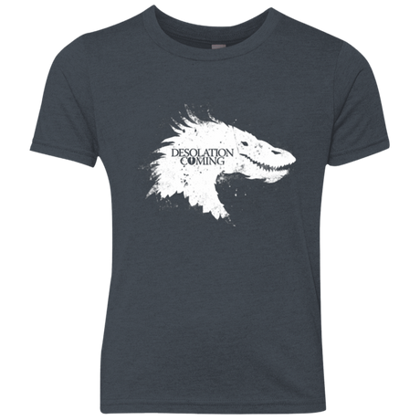 T-Shirts Vintage Navy / YXS Desolation is Coming white Youth Triblend T-Shirt