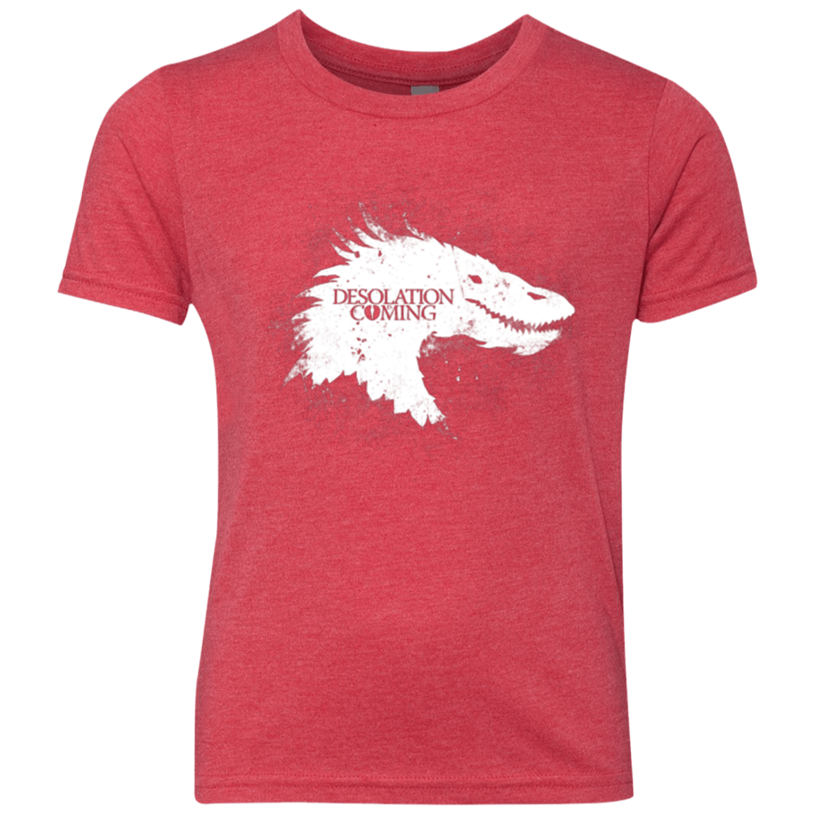 T-Shirts Vintage Red / YXS Desolation is Coming white Youth Triblend T-Shirt