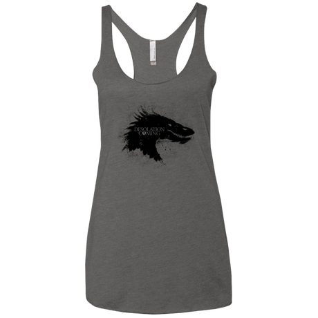 T-Shirts Premium Heather / X-Small Desolation is Coming Women's Triblend Racerback Tank