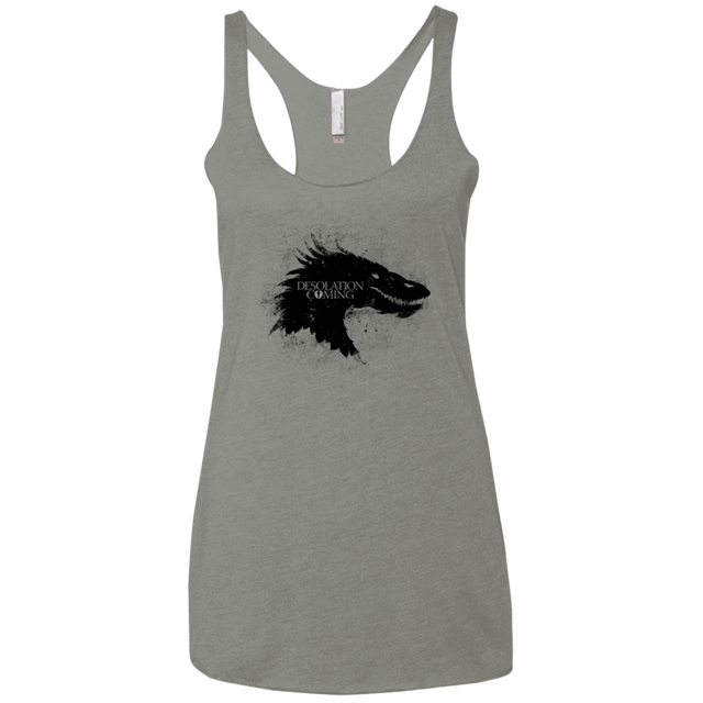 T-Shirts Venetian Grey / X-Small Desolation is Coming Women's Triblend Racerback Tank