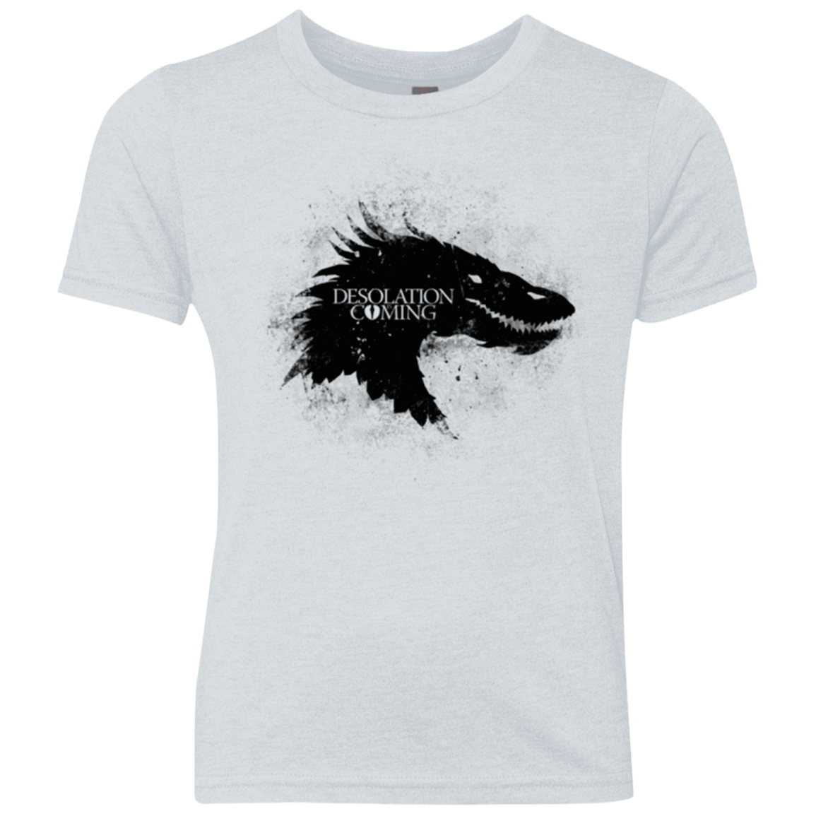 T-Shirts Heather White / YXS Desolation is Coming Youth Triblend T-Shirt
