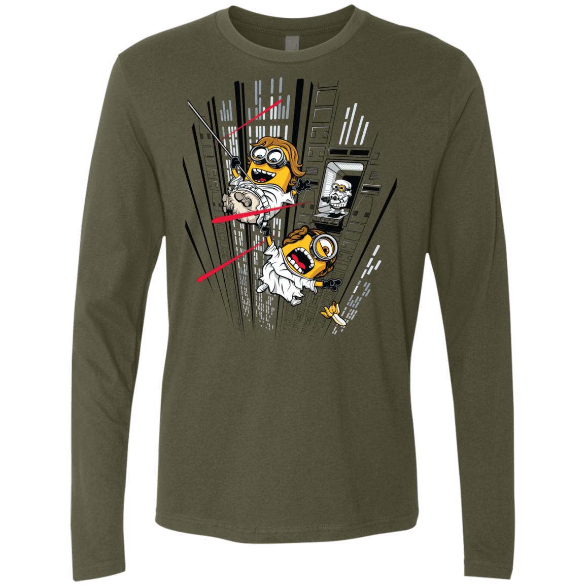 T-Shirts Military Green / Small Despicable Escape Men's Premium Long Sleeve