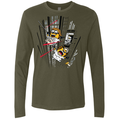 T-Shirts Military Green / Small Despicable Escape Men's Premium Long Sleeve