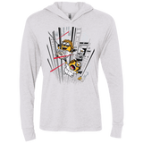 T-Shirts Heather White / X-Small Despicable Escape Triblend Long Sleeve Hoodie Tee