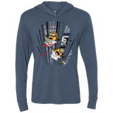 T-Shirts Indigo / X-Small Despicable Escape Triblend Long Sleeve Hoodie Tee