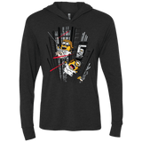 T-Shirts Vintage Black / X-Small Despicable Escape Triblend Long Sleeve Hoodie Tee