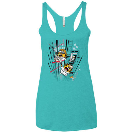 T-Shirts Tahiti Blue / X-Small Despicable Escape Women's Triblend Racerback Tank