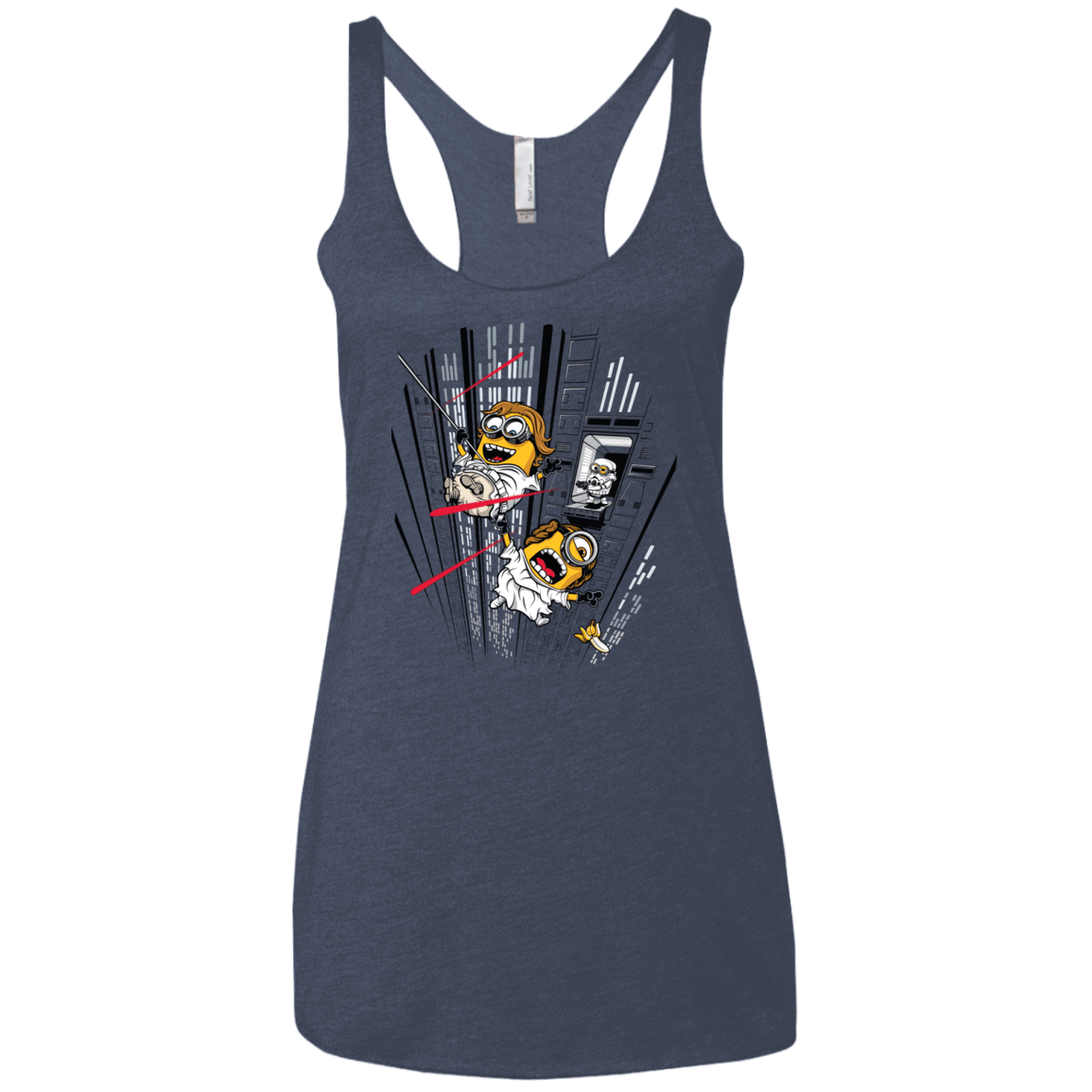 T-Shirts Vintage Navy / X-Small Despicable Escape Women's Triblend Racerback Tank