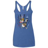 T-Shirts Vintage Royal / X-Small Despicable Escape Women's Triblend Racerback Tank