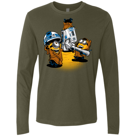 T-Shirts Military Green / Small Despicable Jawas Men's Premium Long Sleeve