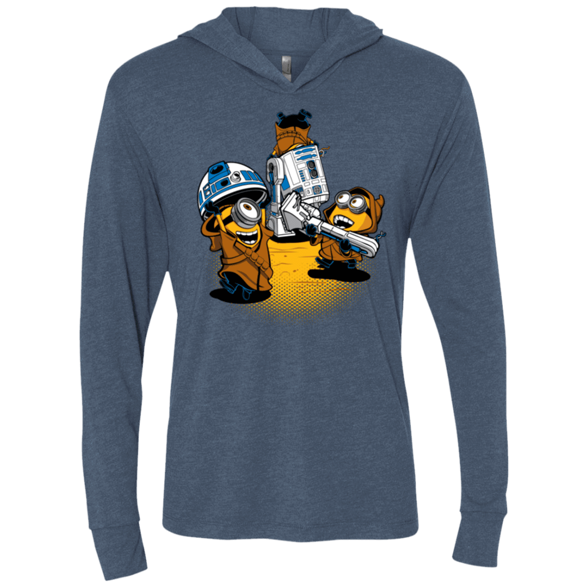 T-Shirts Indigo / X-Small Despicable Jawas Triblend Long Sleeve Hoodie Tee