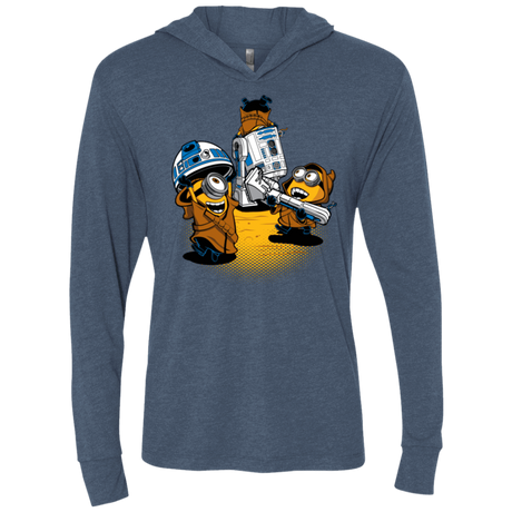 T-Shirts Indigo / X-Small Despicable Jawas Triblend Long Sleeve Hoodie Tee