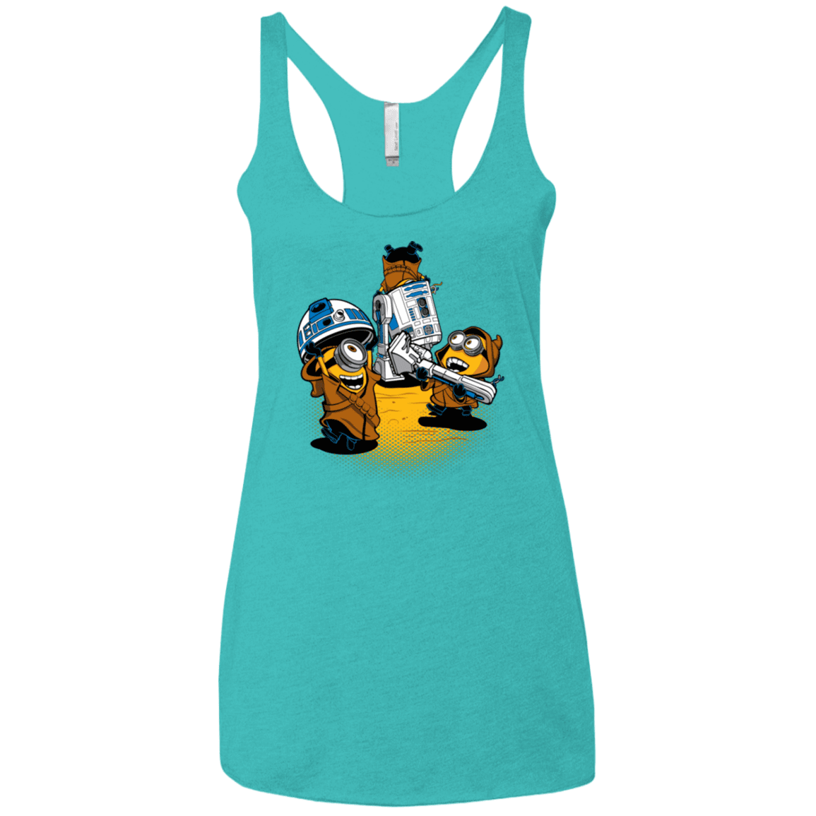 T-Shirts Tahiti Blue / X-Small Despicable Jawas Women's Triblend Racerback Tank