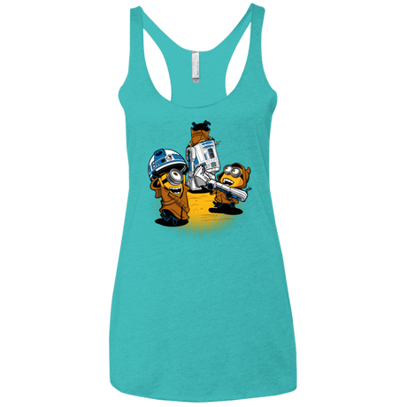T-Shirts Tahiti Blue / X-Small Despicable Jawas Women's Triblend Racerback Tank