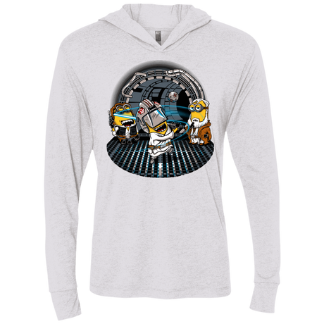 T-Shirts Heather White / X-Small Despicable Training Triblend Long Sleeve Hoodie Tee
