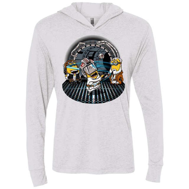 T-Shirts Heather White / X-Small Despicable Training Triblend Long Sleeve Hoodie Tee